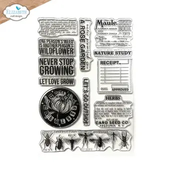 ELIZABETH CRAFT DESIGNS ELIZABETH CRAFT DESIGNS PLANNER ESSENTIALS WILDFLOWER CLEAR STAMP SET