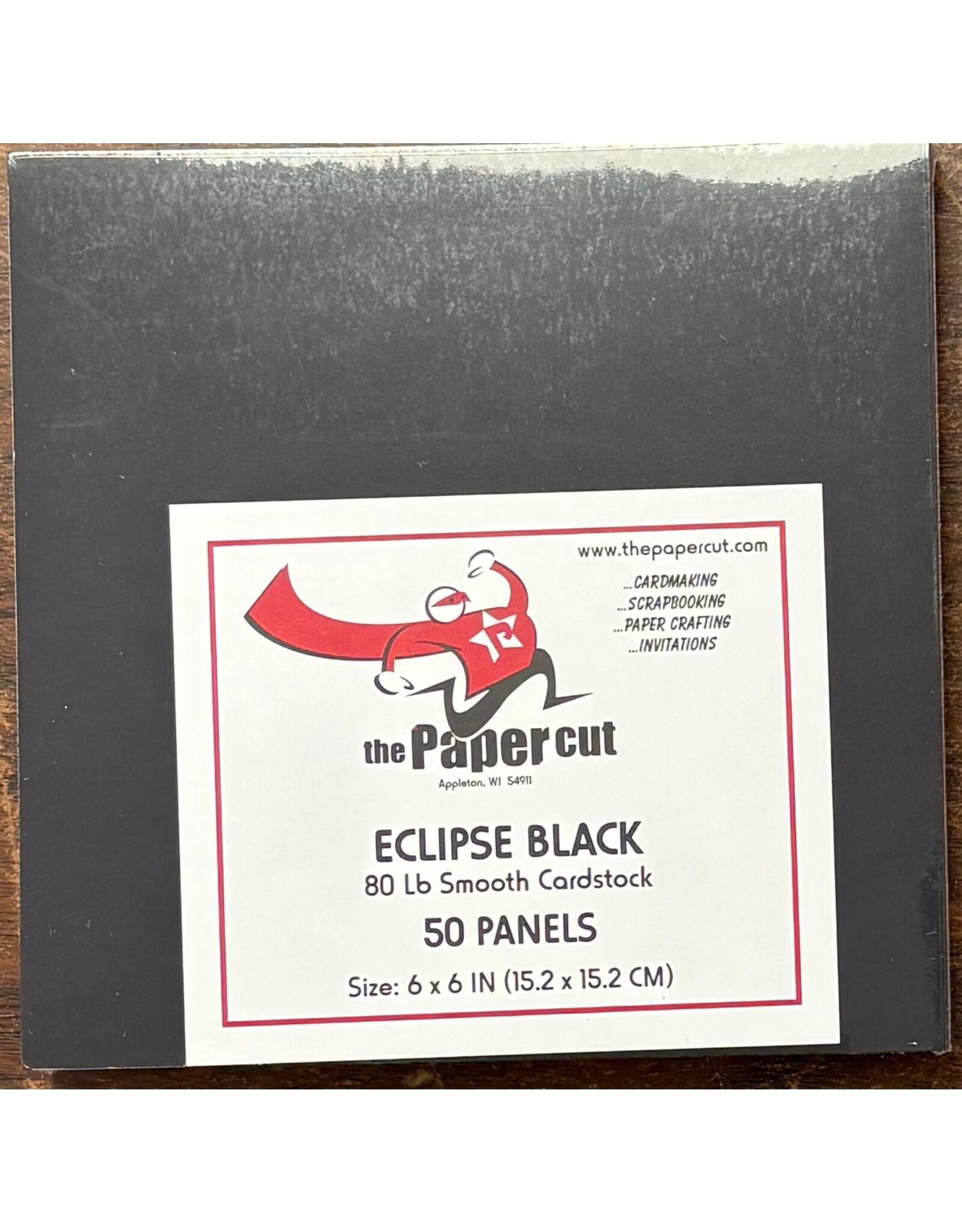 PAPER CUT THE PAPER CUT 80 LB ECLIPSE BLACK 6x6 PANELS 50/PK