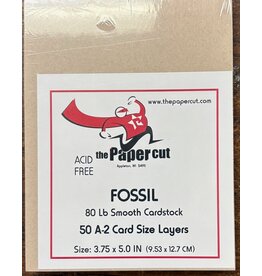 PAPER CUT THE PAPER CUT FOSSIL 80LB SMOOTH A2 CARD SIZE LAYERS 50/PK