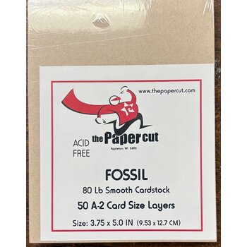 PAPER CUT THE PAPER CUT FOSSIL 80LB SMOOTH A2 CARD SIZE LAYERS 50/PK