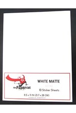 PAPER CUT THE PAPER CUT WHITE MATTE 8.5x11 STICKER PAPER 10/PK