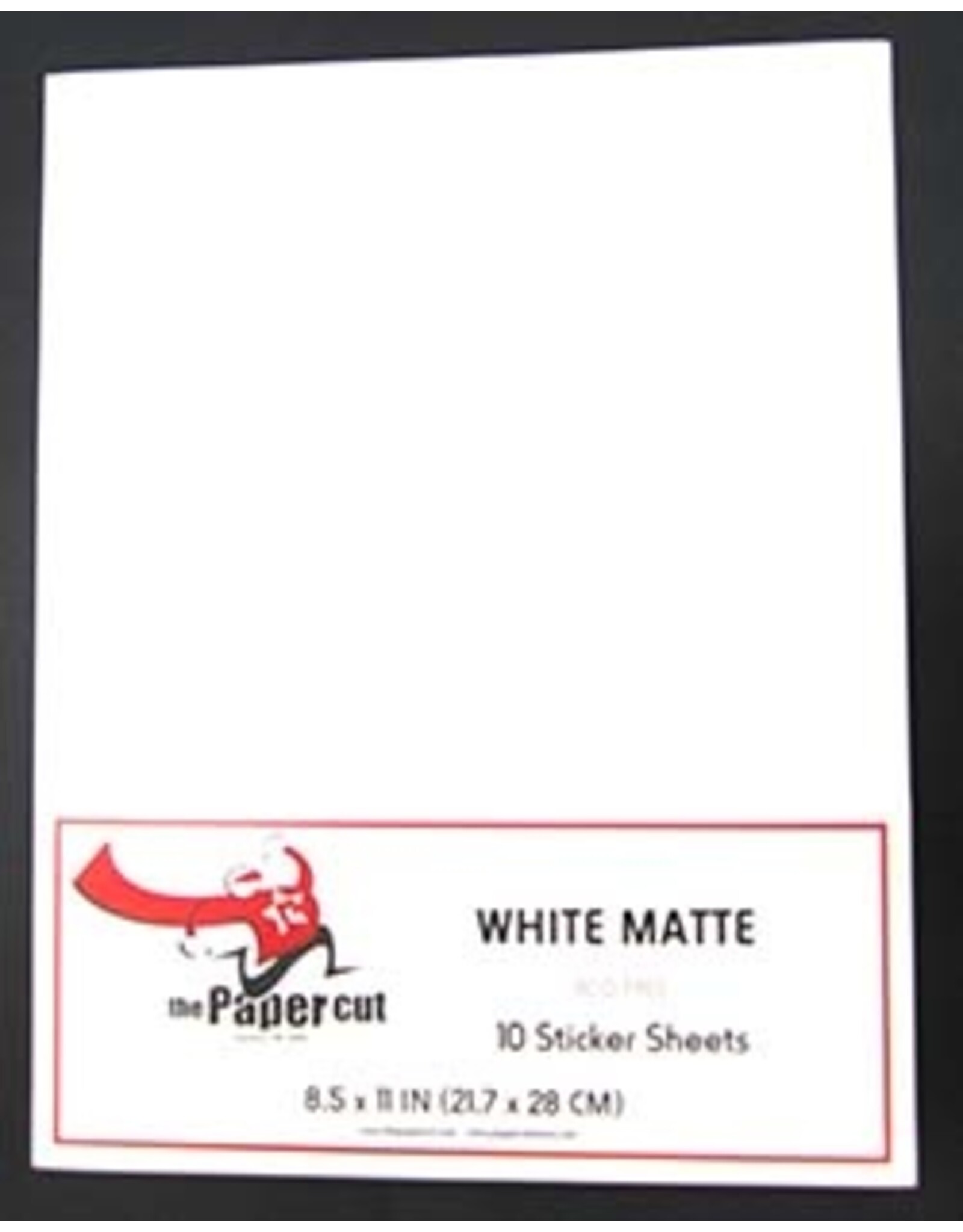 PAPER CUT THE PAPER CUT WHITE MATTE 8.5x11 STICKER PAPER 10/PK