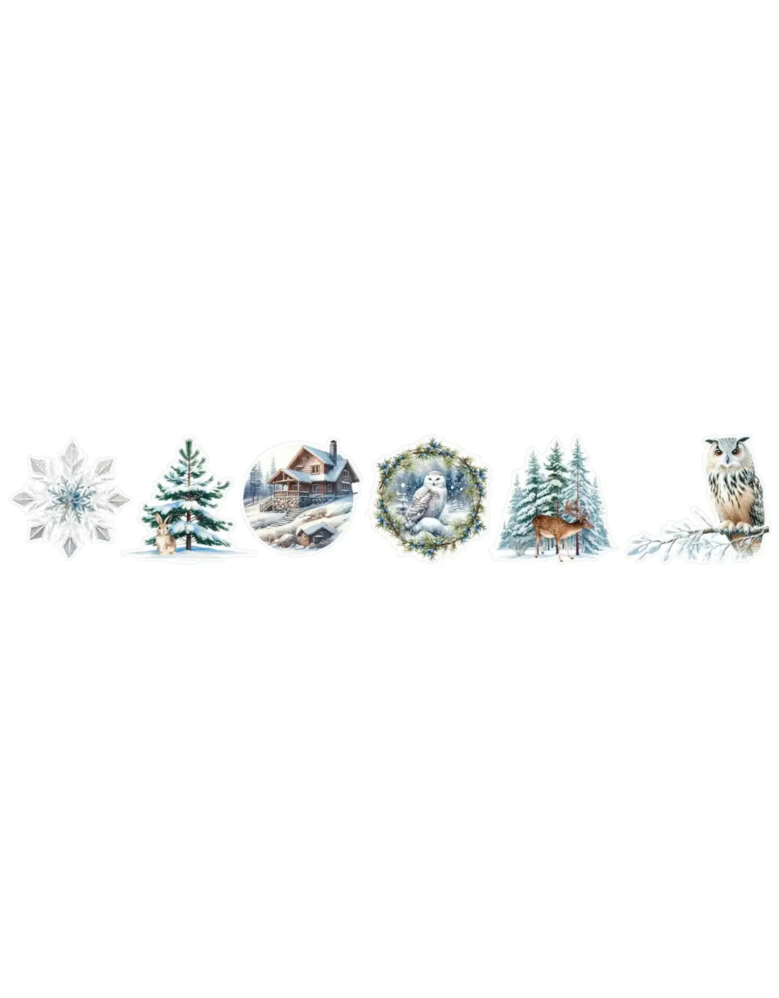 STUDIOLIGHT STUDIOLIGHT ESSENTIALS COLLECTION WINTER WONDERLAND STICKERS 5 METERS