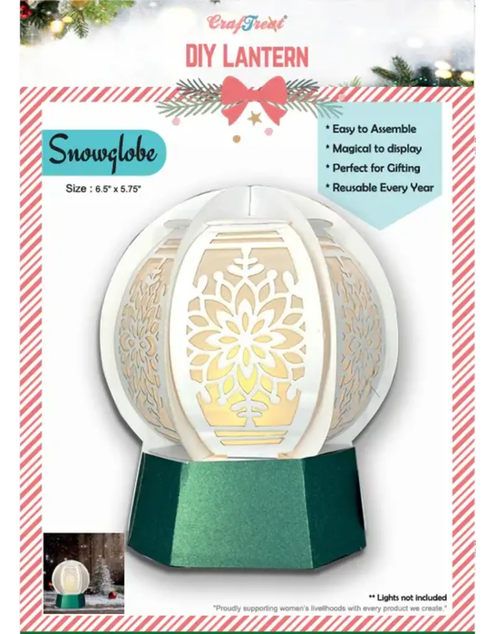CRAFTREAT CRAFTREAT SNOWGLOBE DIY PAPER LANTERN