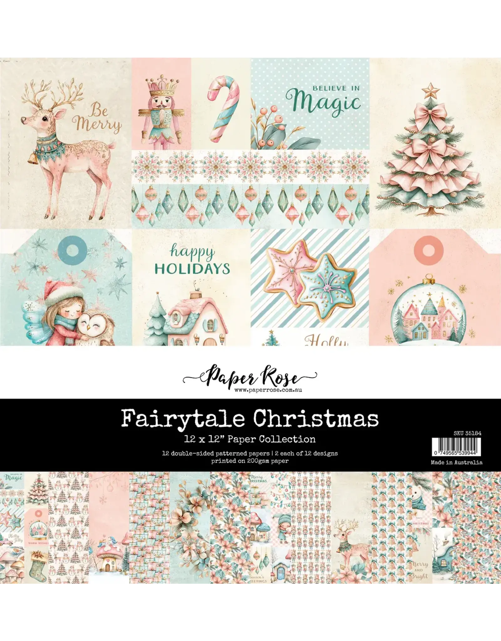 PAPER ROSE PAPER ROSE FAIRYTALE CHRISTMAS 12x12 PAPER COLLECTION