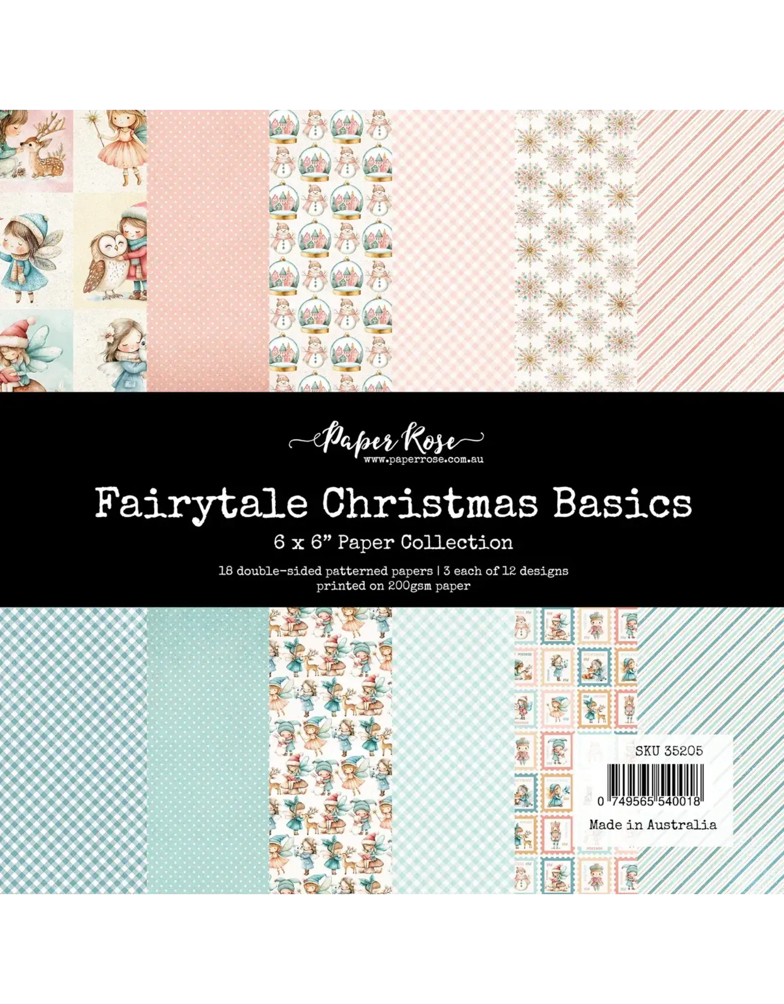 PAPER ROSE PAPER ROSE FAIRYTALE CHRISTMAS 6x6 BASICS PAPER COLLECTION