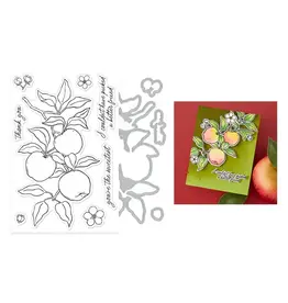 HERO ARTS SPELLBINDERS HERO ARTS I PICK YOU COLLECTION APPLE BRANCH CLEAR STAMP & DIE SET