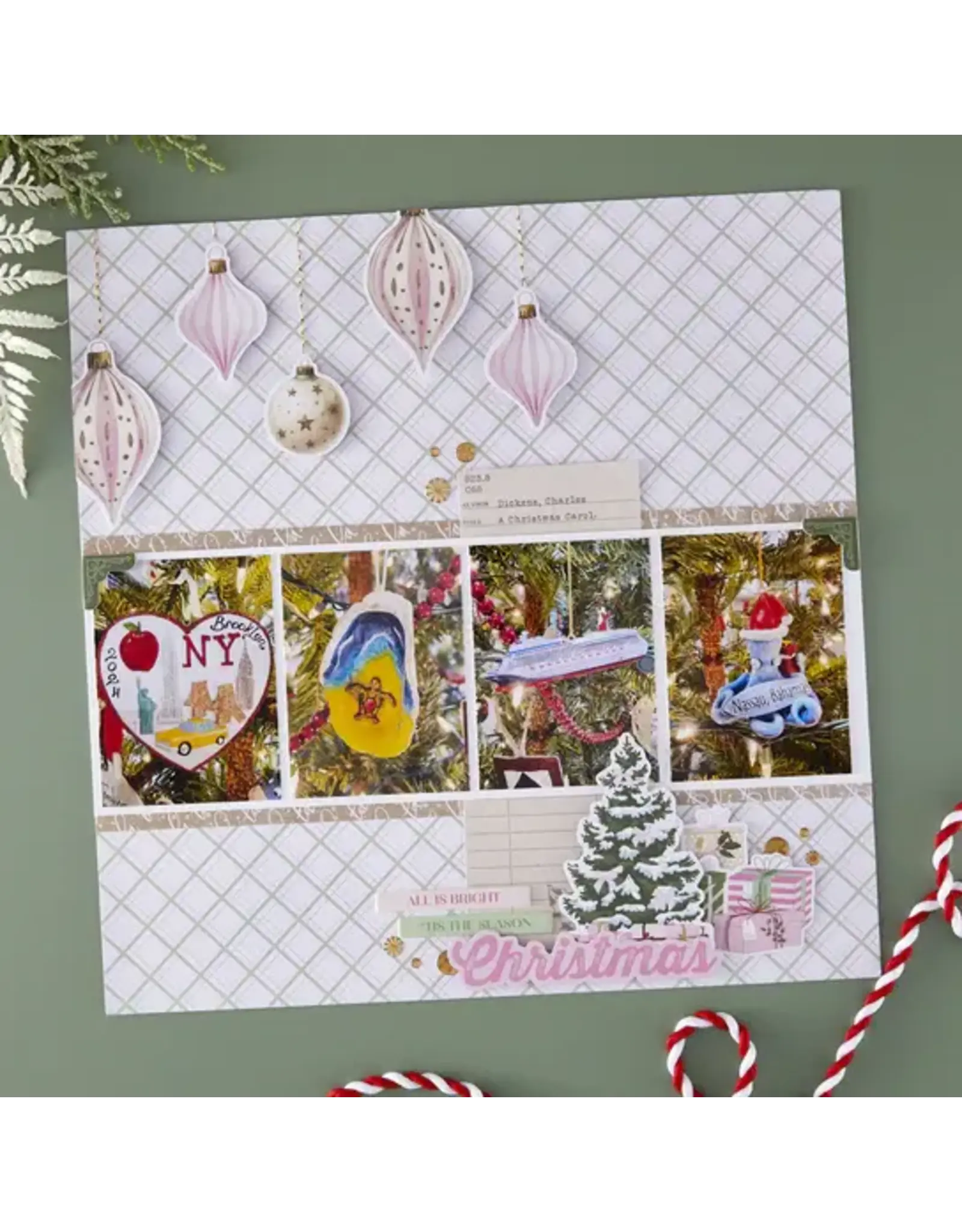SPELLBINDERS SPELLBINDERS ROSIE'S STUDIO PEPPERMINT TWIST 6x6 PAPER PAD