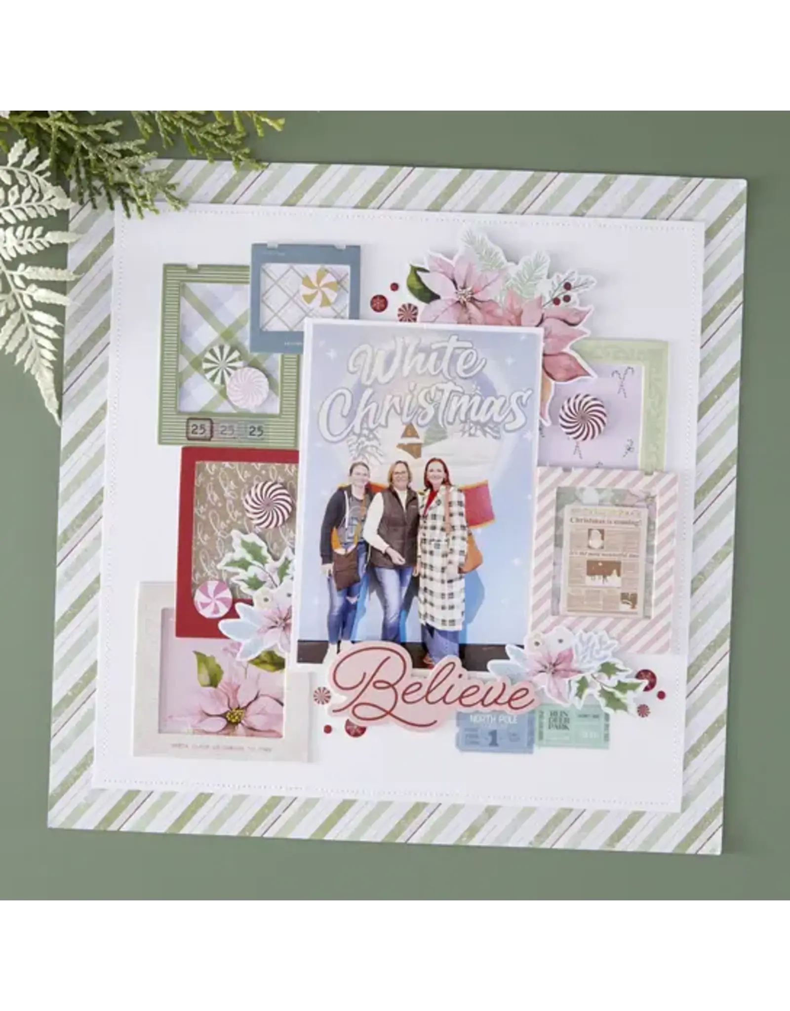 SPELLBINDERS SPELLBINDERS ROSIE'S STUDIO PEPPERMINT TWIST 6x6 PAPER PAD