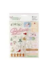 SPELLBINDERS SPELLBINDERS ROSIE'S STUDIO PEPPERMINT TWIST CHIPBOARD STICKERS