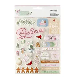 SPELLBINDERS SPELLBINDERS ROSIE'S STUDIO PEPPERMINT TWIST CHIPBOARD STICKERS