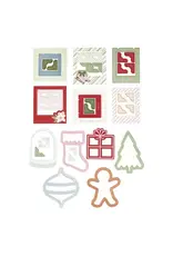 SPELLBINDERS SPELLBINDERS ROSIE'S STUDIO PEPPERMINT TWIST CHIPBOARD FRAMES & CORNERS