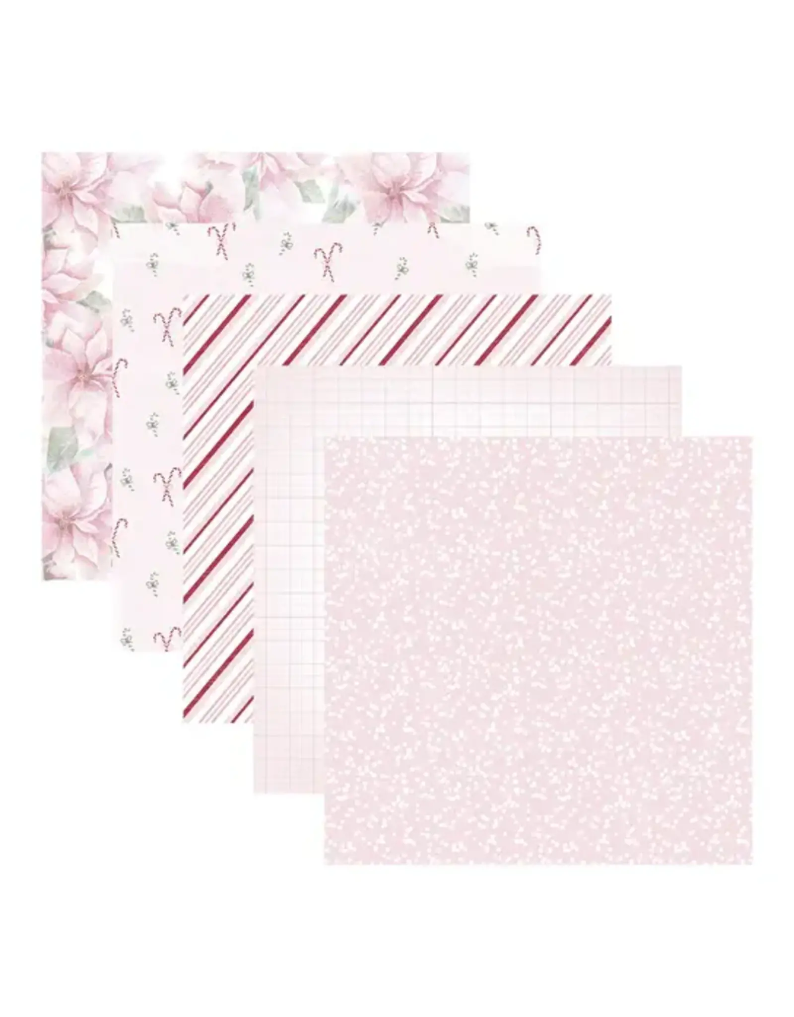 SPELLBINDERS SPELLBINDERS ROSIE'S STUDIO PEPPERMINT TWIST 12x12 PAPER PACK