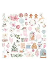 SPELLBINDERS SPELLBINDERS ROSIE'S STUDIO PEPPERMINT TWIST EPHEMERA DIE-CUTS 110/PK