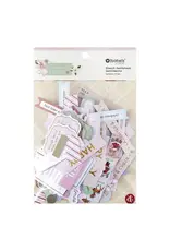 SPELLBINDERS SPELLBINDERS ROSIE'S STUDIO PEPPERMINT TWIST SENTIMENTS EPHEMERA DIE-CUTS 172/PK