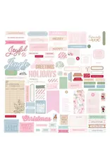 SPELLBINDERS SPELLBINDERS ROSIE'S STUDIO PEPPERMINT TWIST SENTIMENTS EPHEMERA DIE-CUTS 172/PK