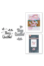 SPELLBINDERS SPELLBINDERS BETTERPRESS DINA WAKLEY STARRY HOLIDAY COLLECTION STARRY MERRY CHRISTMAS PRESS PLATES & DIE SET
