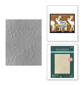 SPELLBINDERS SPELLBINDERS DINA WAKLEY STARRY HOLIDAY COLLECTION STARS AND FRONDS 3D EMBOSSING FOLDER
