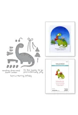 SPELLBINDERS SPELLBINDERS DINO-SIZED HOLIDAY CLEAR STAMP & DIE SET