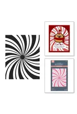 SPELLBINDERS SPELLBINDERS BETTERPRESS MERRY MISCHIEF COLLECTION PEPPERMINT TWIST PRESS PLATE