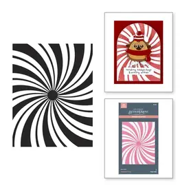 SPELLBINDERS SPELLBINDERS BETTERPRESS MERRY MISCHIEF COLLECTION PEPPERMINT TWIST PRESS PLATE