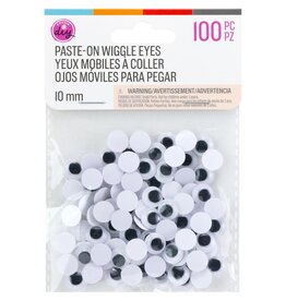 COUSINDIY COUSINDIY PASTE-ON BLACK WIGGLE EYES 100/PK
