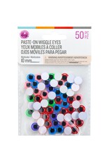 COUSINDIY COUSINDIY PASTE-ON MULTI-COLORED WIGGLE EYES 50/PK