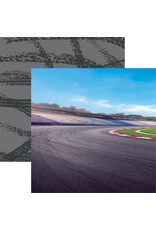 REMINISCE REMINISCE START YOUR ENGINES AROUND THE CURVE12x12 CARDSTOCK