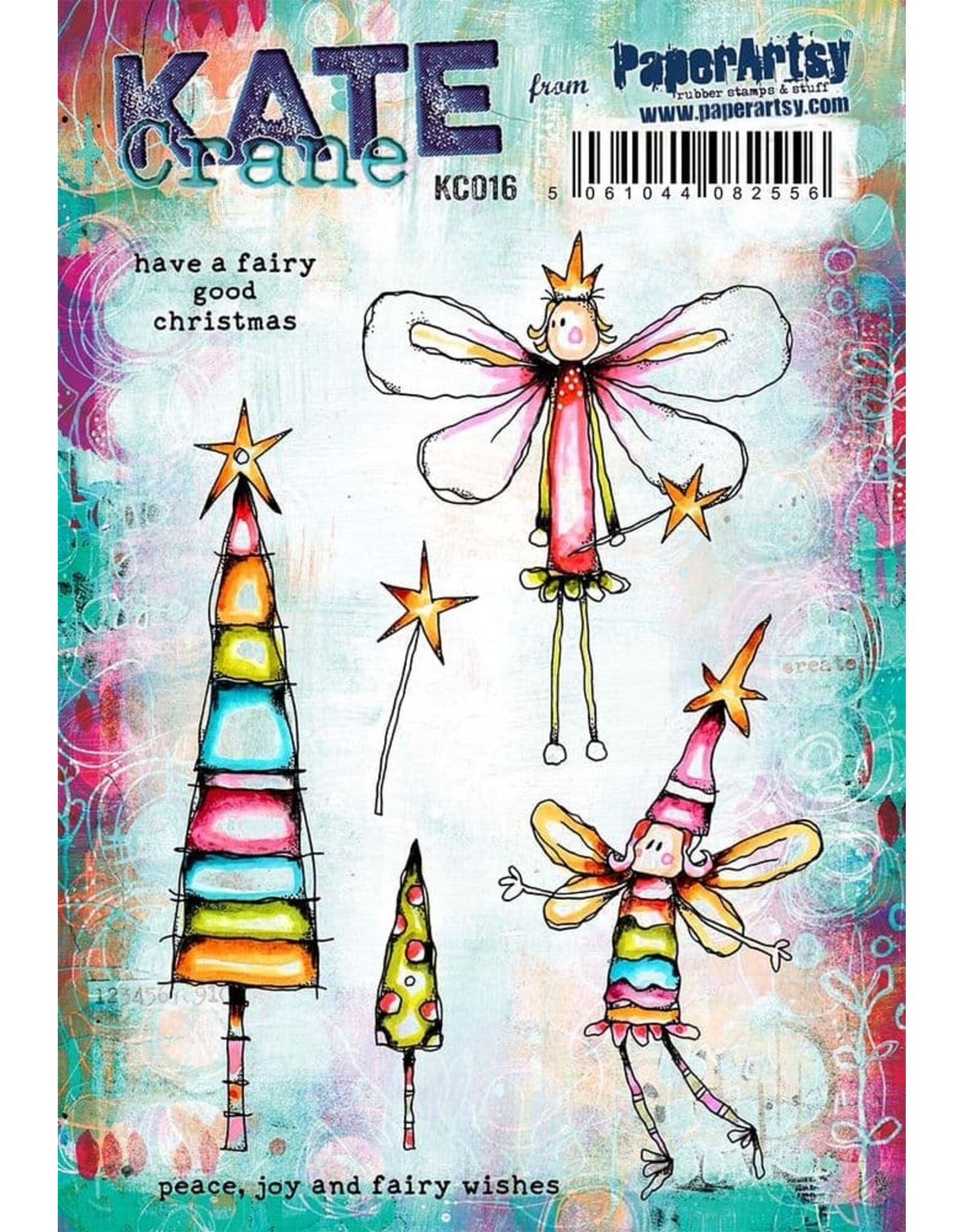 PAPER ARTSY PAPER ARTSY KATE CRANE KC016 CLING STAMP SET
