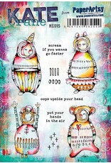PAPER ARTSY PAPER ARTSY KATE CRANE KC015 CLING STAMP SET
