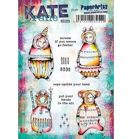 PAPER ARTSY PAPER ARTSY KATE CRANE KC015 CLING STAMP SET
