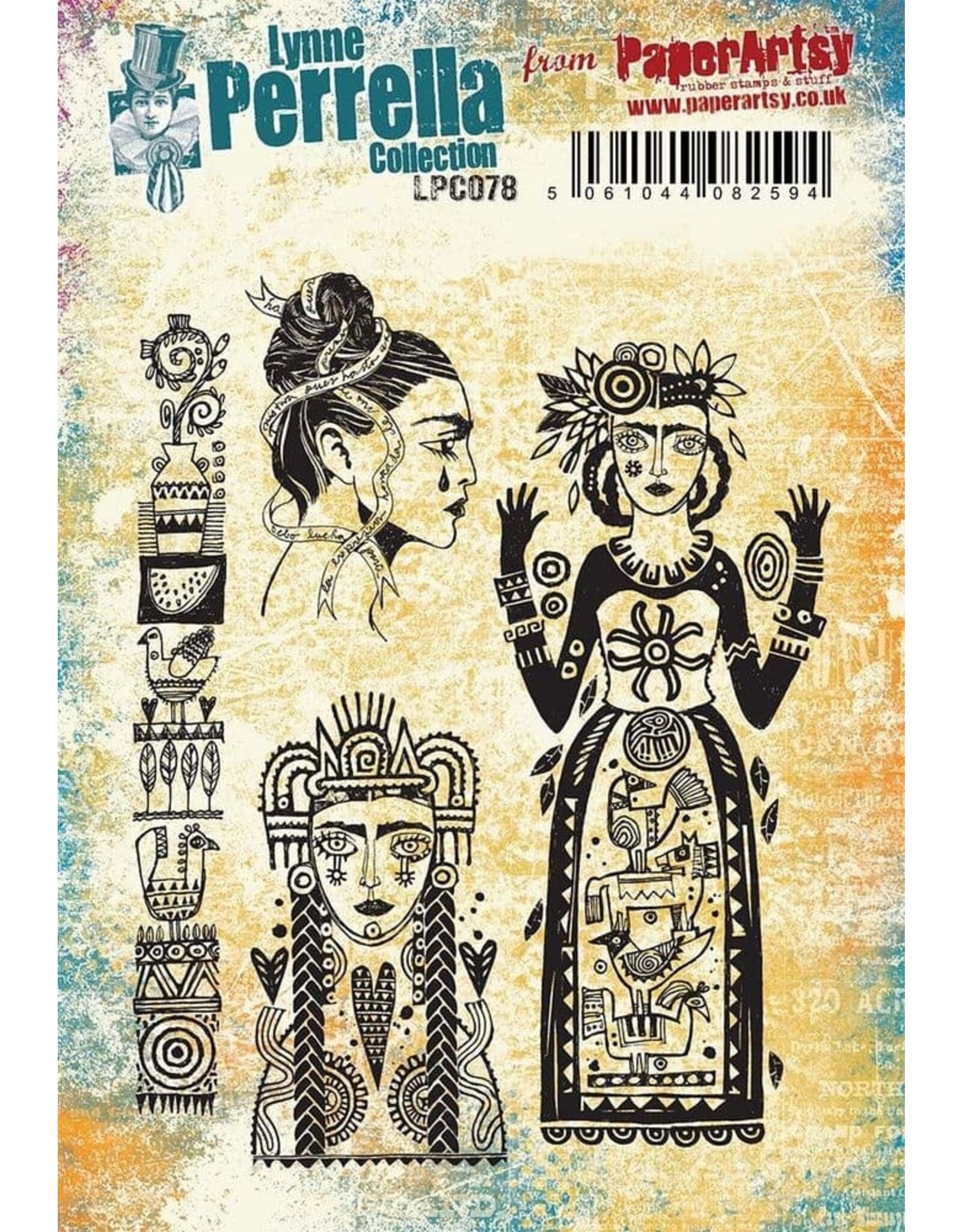 PAPER ARTSY PAPER ARTSY LYNNE PERRELLA COLLECTION LPC078 CLING STAMP SET