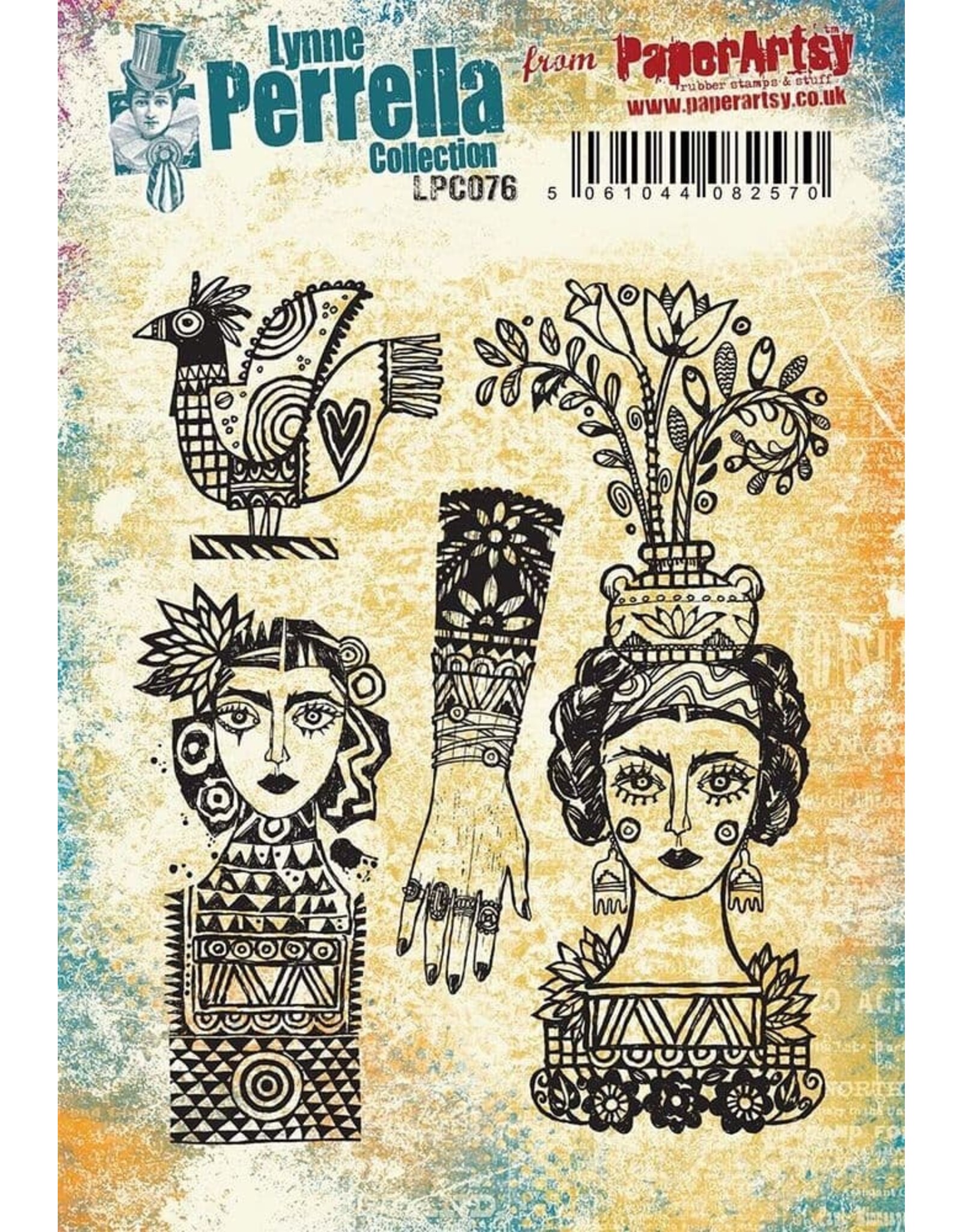 PAPER ARTSY PAPER ARTSY LYNNE PERRELLA COLLECTION LPC076 CLING STAMP SET