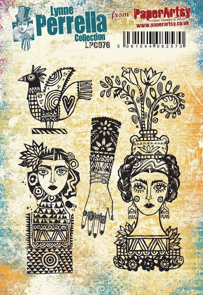 PAPER ARTSY PAPER ARTSY LYNNE PERRELLA COLLECTION LPC076 CLING STAMP SET