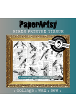 PAPER ARTSY PAPER ARTSY BIRDS PRINTED TISSUE COLLAGE PAPER 4 SHEETS