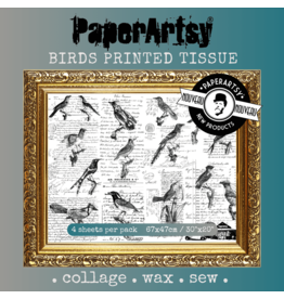 PAPER ARTSY PAPER ARTSY BIRDS PRINTED TISSUE COLLAGE PAPER 4 SHEETS
