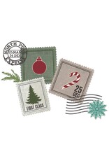 SIZZIX SIZZIX 49 AND MARKET SPECIAL DELIVERY FRAMELITS DIE AND CLEAR STAMP SET