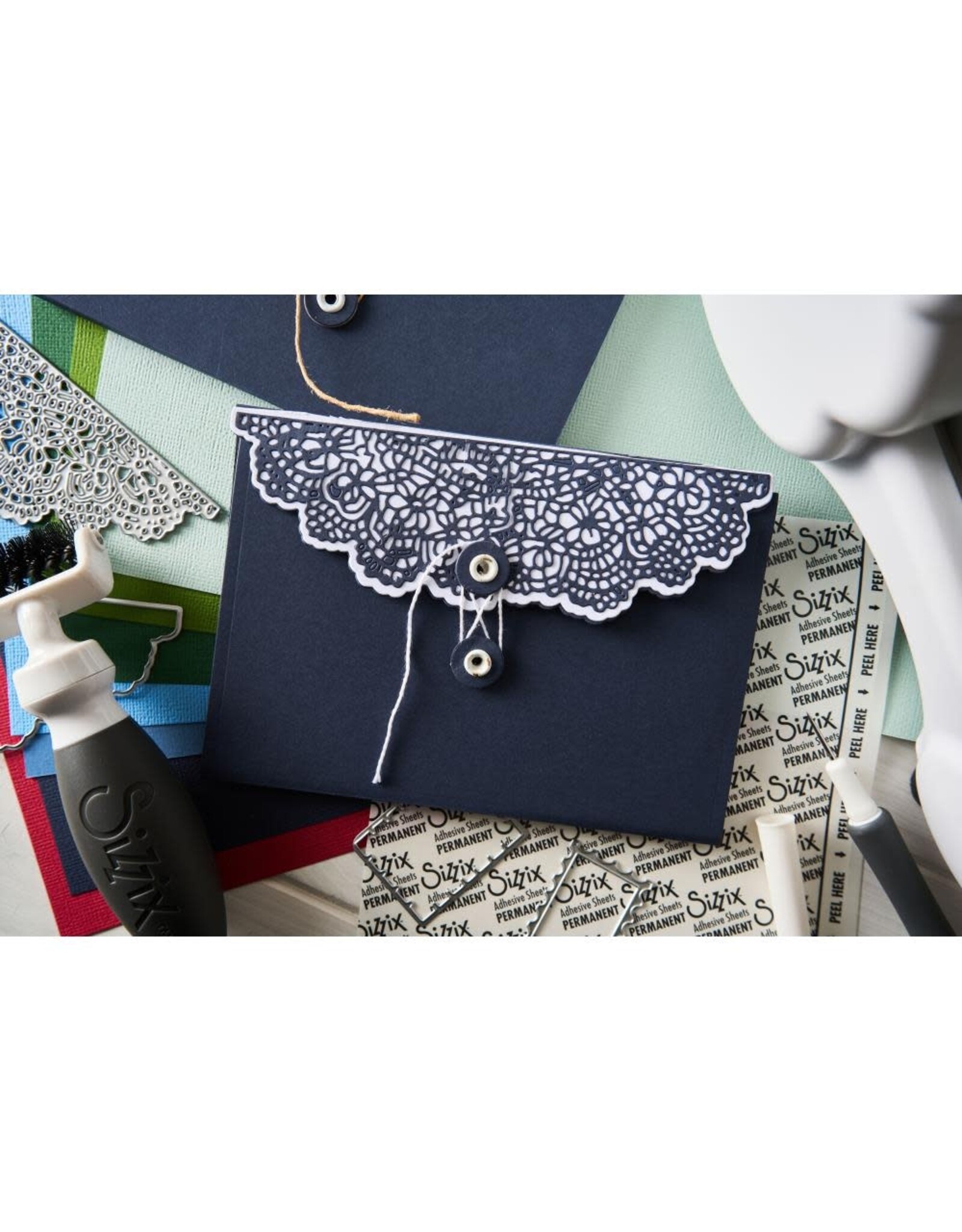 SIZZIX SIZZIX 49 AND MARKET LACED FOLIO THINLITS DIE SET