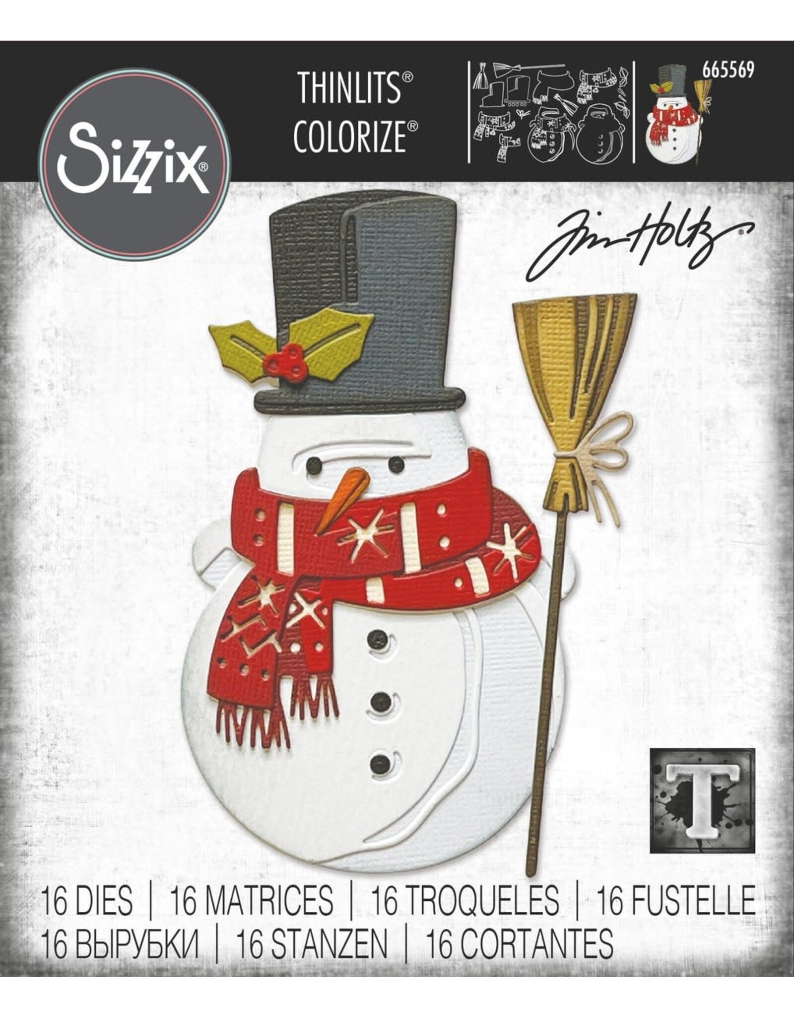 SIZZIX SIZZIX TIM HOLTZ WINSTON COLORIZE THINLITS DIE SET