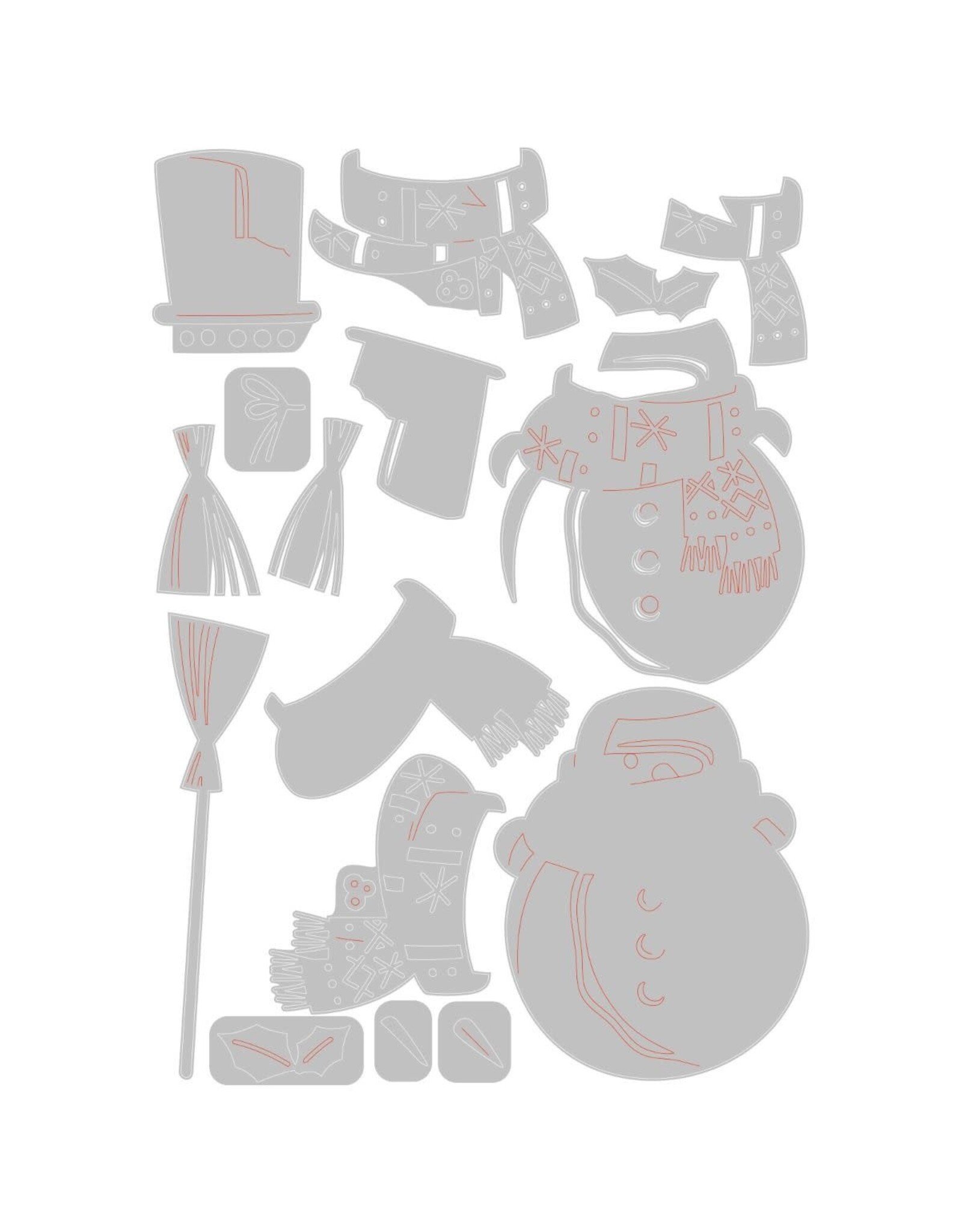 SIZZIX SIZZIX TIM HOLTZ WINSTON COLORIZE THINLITS DIE SET