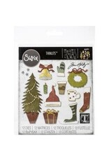 SIZZIX SIZZIX TIM HOLTZ FESTIVE THINGS THINLITS DIE SET