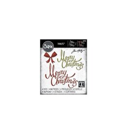 SIZZIX SIZZIX TIM HOLTZ CHRISTMAS RIBBON THINLITS DIE SET