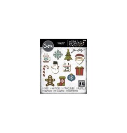 SIZZIX SIZZIX TIM HOLTZ MINI CHRISTMAS THINGS THINLITS DIE SET