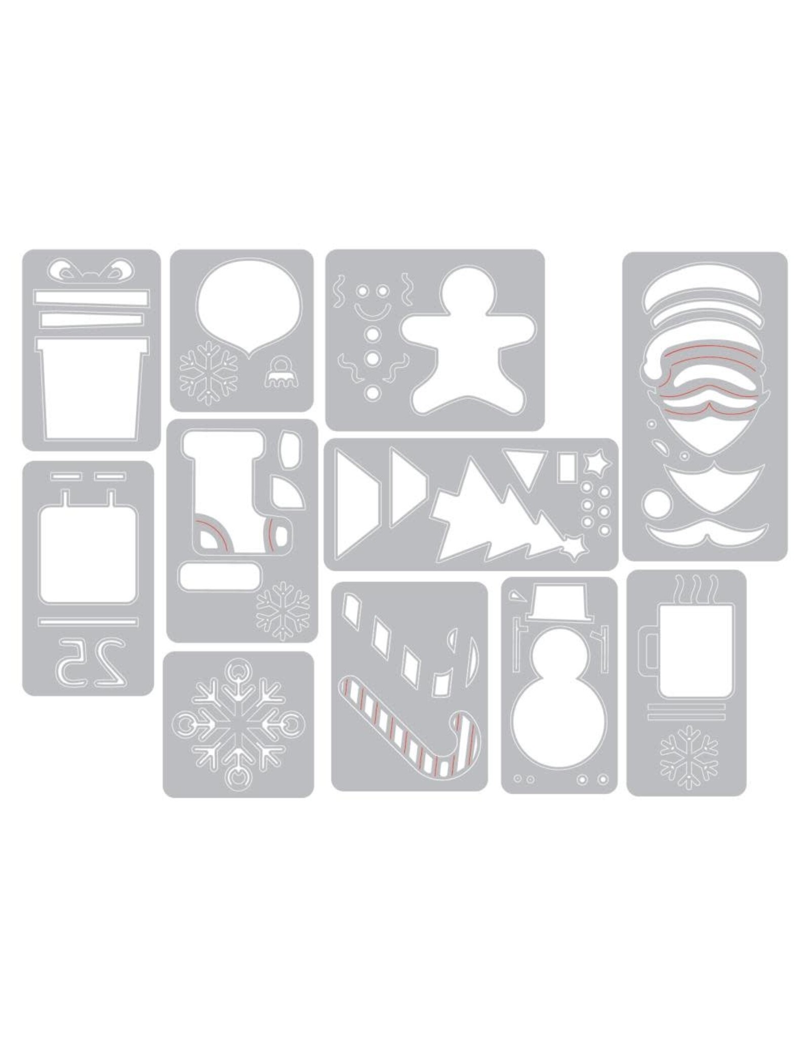 SIZZIX SIZZIX TIM HOLTZ MINI CHRISTMAS THINGS THINLITS DIE SET