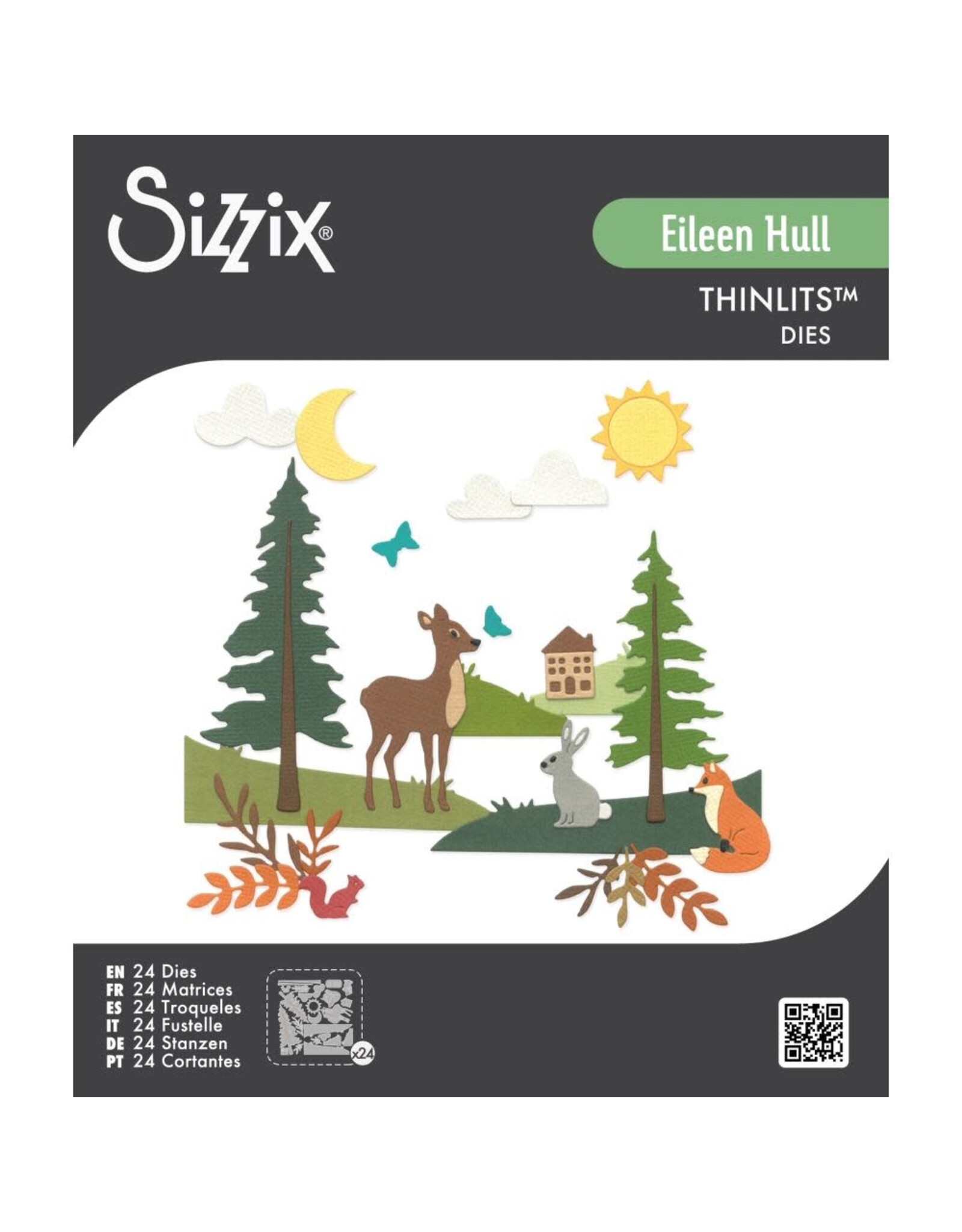 SIZZIX SIZZIX EILEEN HULL HOME SWEET HOME THINLITS DIE SET