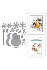 SPELLBINDERS SPELLBINDERS BIBI CAMERON BIBI'S MUSICAL NOTES COLLECTION MINI GUITAR DIE SET