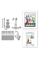 SPELLBINDERS SPELLBINDERS BIBI CAMERON BIBI'S MUSICAL NOTES COLLECTION MINI MUSICAL INSTRUMENTS DIE SET