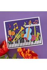 SPELLBINDERS SPELLBINDERS BIBI CAMERON BIBI'S MUSICAL NOTES COLLECTION MINI MUSICAL INSTRUMENTS DIE SET