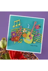 SPELLBINDERS SPELLBINDERS BIBI CAMERON BIBI'S MUSICAL NOTES COLLECTION MUSICAL NOTES & STAVE POP-UP DIE SET