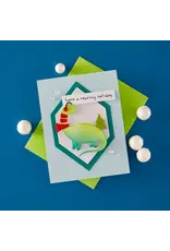 SPELLBINDERS SPELLBINDERS DINO-SIZED HOLIDAY CLEAR STAMP & DIE SET